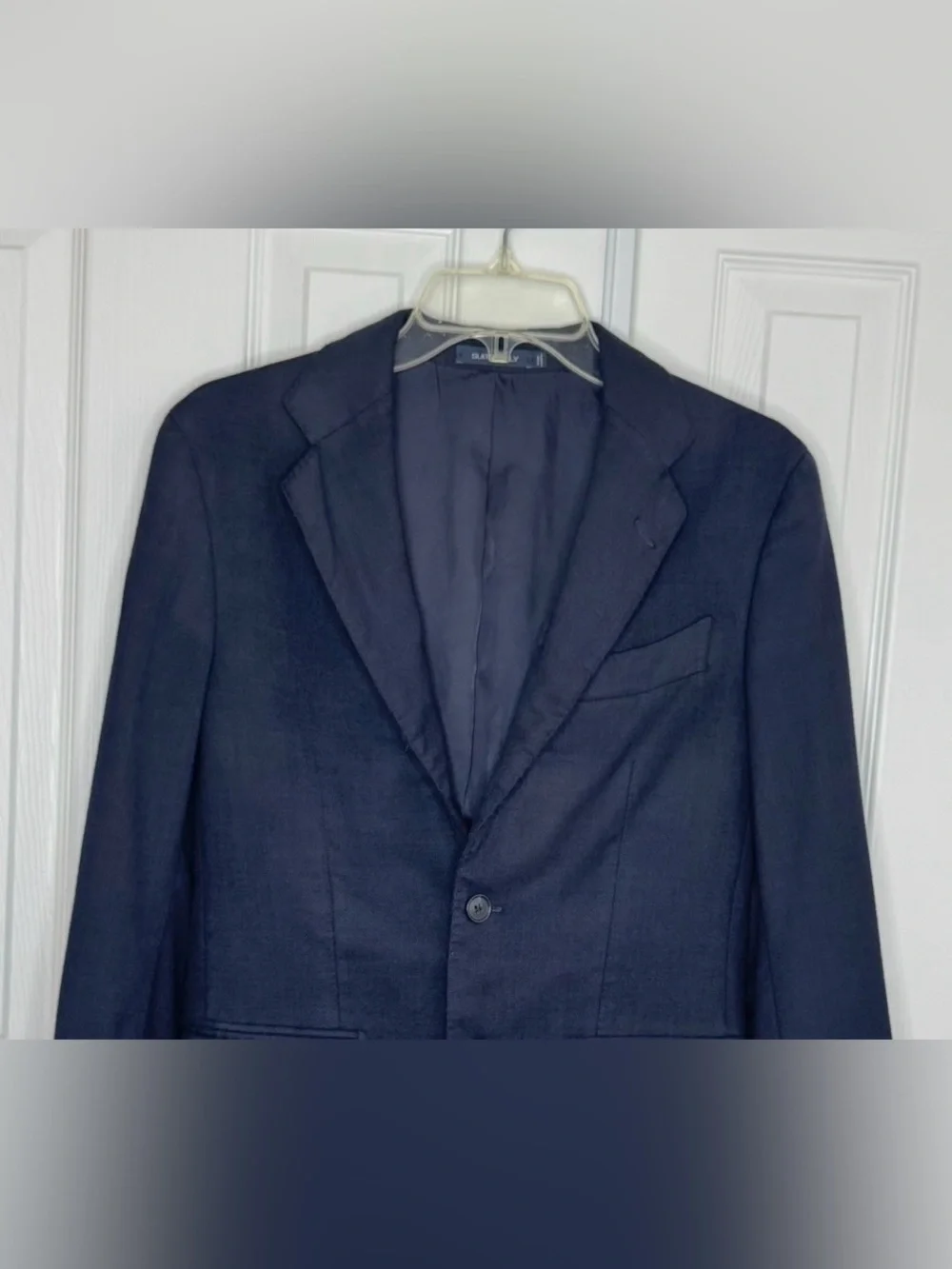 Suitsupply Size 36 Wool Navy  Blue Tailored Fit Super 130S HavanaSuit Jacket